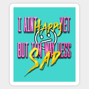 way less sad by ajr Sticker